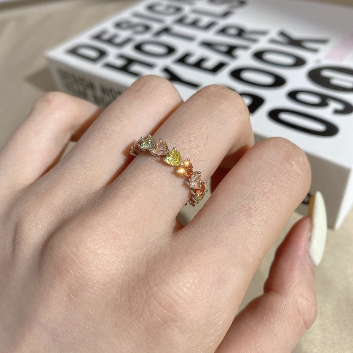 [Polaidi Jewelry]0.25 Carat Radiant Romance Heart Cut Lover Ring