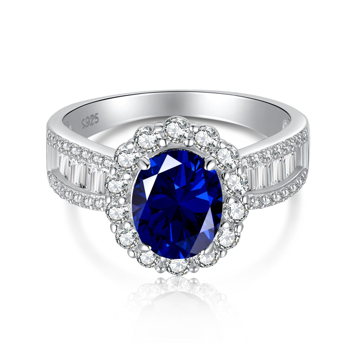 [Polaidi Jewelry]1.5 Carat Dazzling Charming Oval Cut Banquet Ring