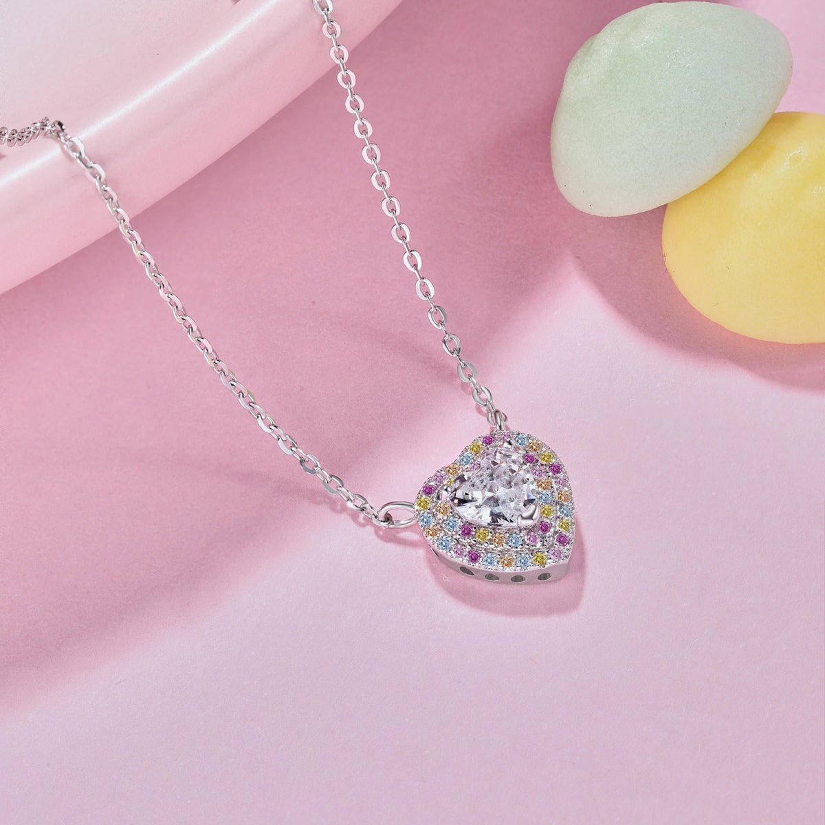 [Polaidi Jewelry]Exquisite Heart Shape Necklace