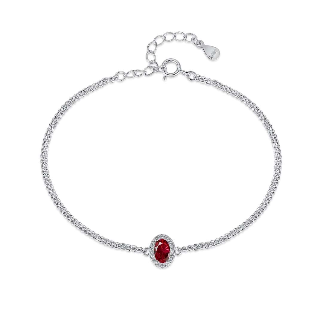 [Polaidi Jewelry]Exquisite Oval Shape Bracelet