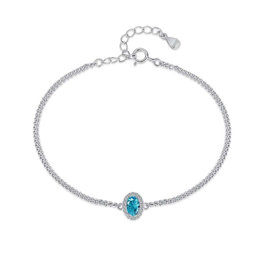 [Polaidi Jewelry]Exquisite Oval Shape Bracelet