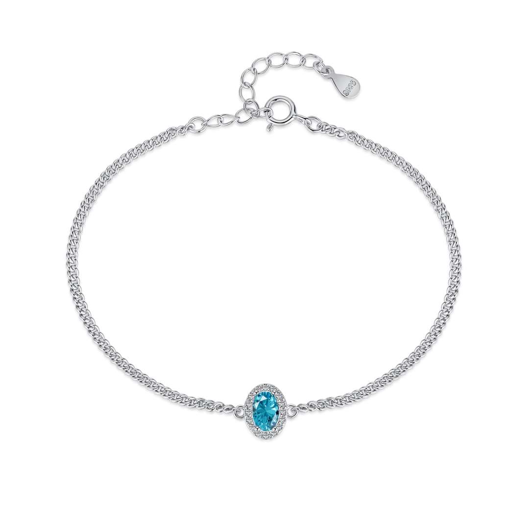 [Polaidi Jewelry]Exquisite Oval Shape Bracelet