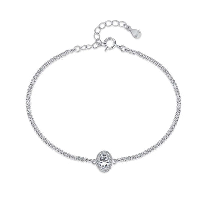 [Polaidi Jewelry]Exquisite Oval Shape Bracelet
