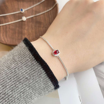 [Polaidi Jewelry]Exquisite Oval Shape Bracelet