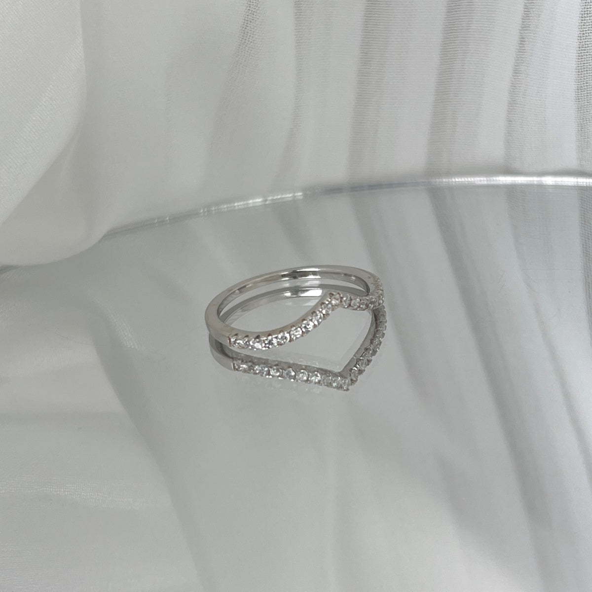 [Polaidi Jewelry]Elaborate Tennis Band Ring