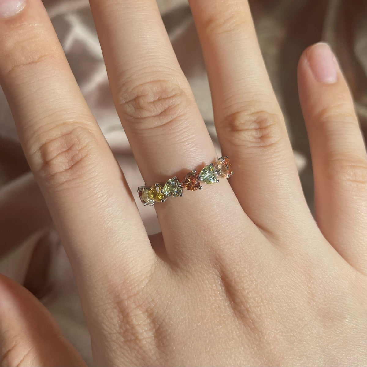 [Polaidi Jewelry]0.25 Carat Radiant Romance Heart Cut Lover Ring