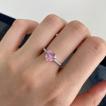 [Polaidi Jewelry]2.0 Carat Dazzling Lustrous Heart Cut Lover Ring