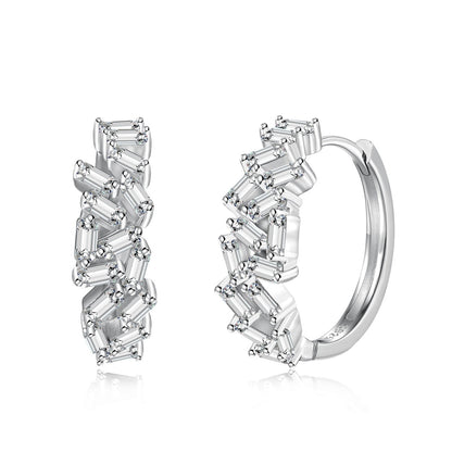[Polaidi Jewelry]Dazzling Colorful Emerald Cut Daily Earrings