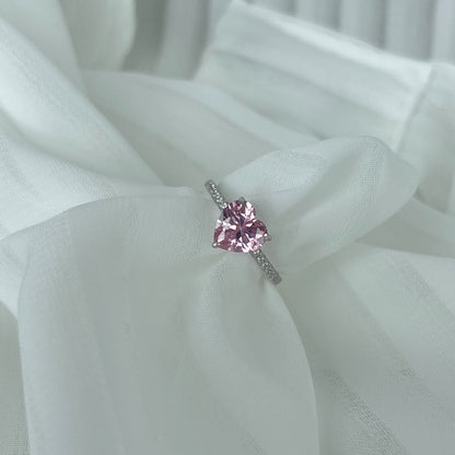 [Polaidi Jewelry]2.0 Carat Dazzling Lustrous Heart Cut Lover Ring