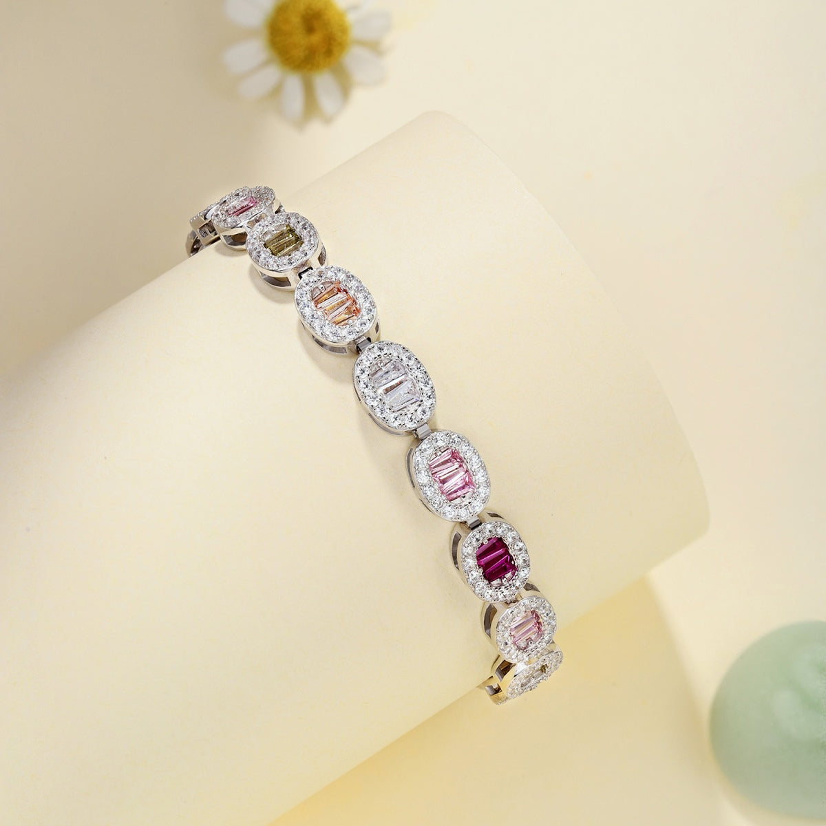 [Polaidi Jewelry]Exquisite Ornate Emerald Cut Daily Bracelet