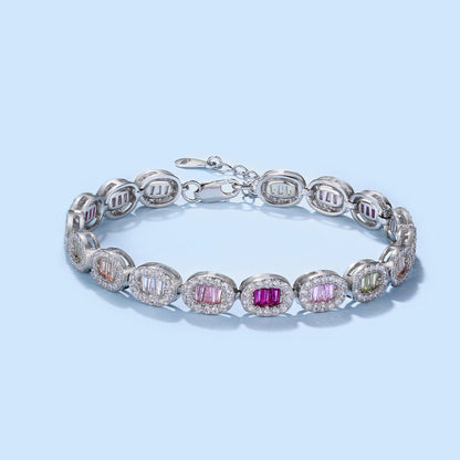 [Polaidi Jewelry]Exquisite Ornate Emerald Cut Daily Bracelet