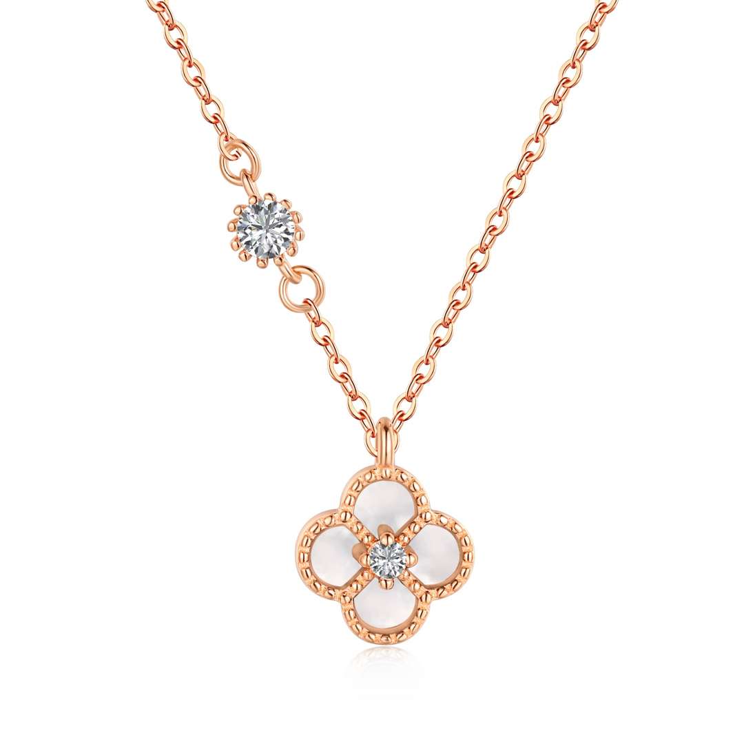[Polaidi Jewelry]Delicate Flower Shape Necklace