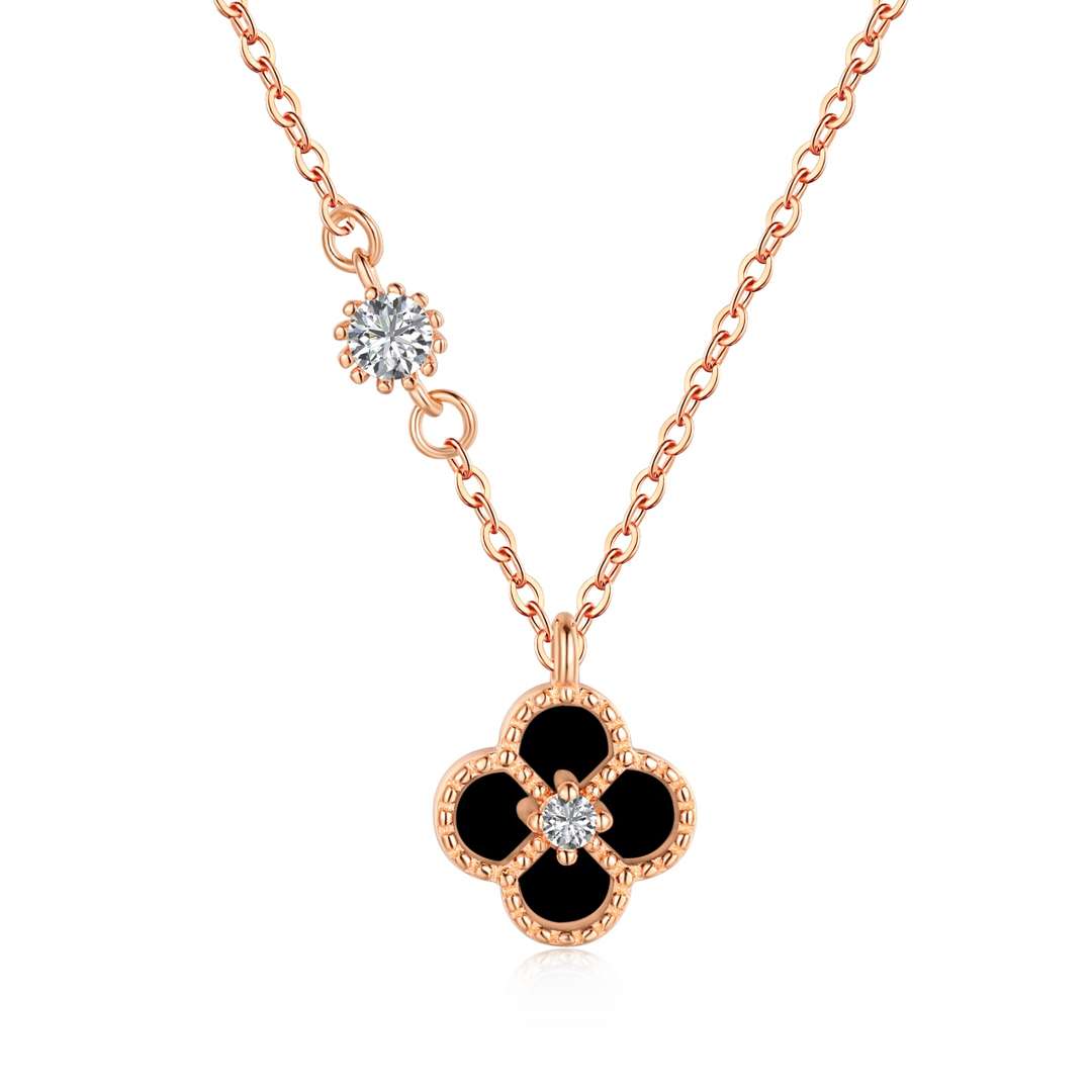 [Polaidi Jewelry]Delicate Flower Shape Necklace