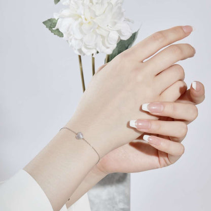 [Polaidi Jewelry]Heart-Shaped Gentle and Versatile Bracelet