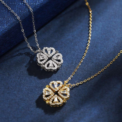 [Polaidi Jewelry]Ornate Heart Cut Flower Shape Necklace