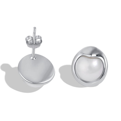 [Polaidi Jewelry]Dainty Bread Pearl Earrings