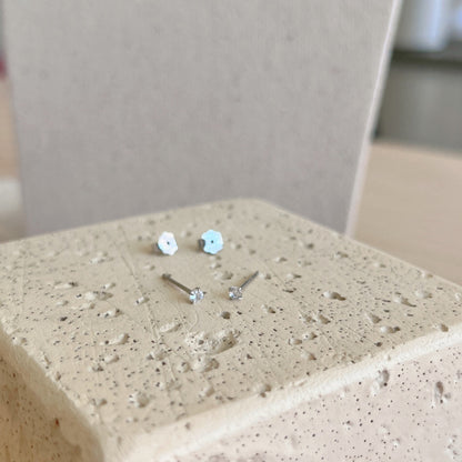 [Polaidi Jewelry]Delicate Solitaire Earrings
