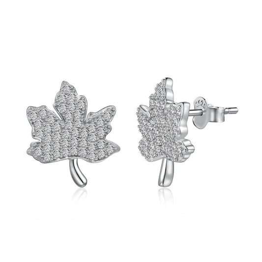 [Polaidi Jewelry]Exquisite Maple Leaf Design Earrings