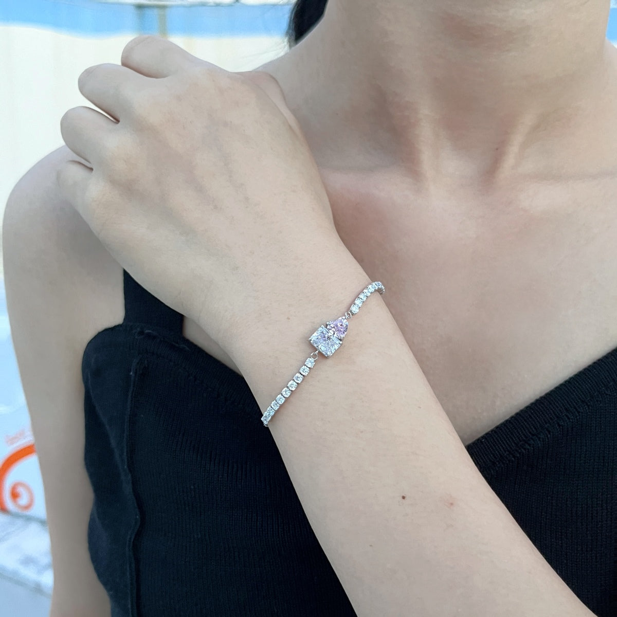 [Polaidi Jewelry]Dazzling Unique Multi Shape Lover Bracelet