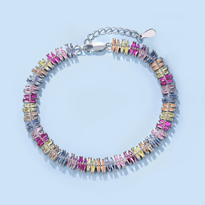[Polaidi Jewelry]Sparkling Exquisite Multi Cut Party Bracelet