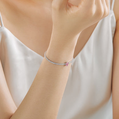 [Polaidi Jewelry]0.75 Carat Exquisite Oval Cut Daily Bracelet