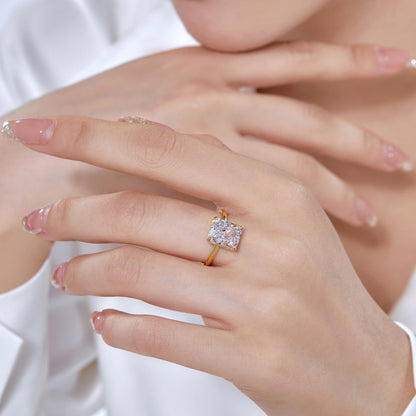 [Polaidi Jewelry]4.0 Carat Ornate Enchanting Radiand Cut Banquet Ring