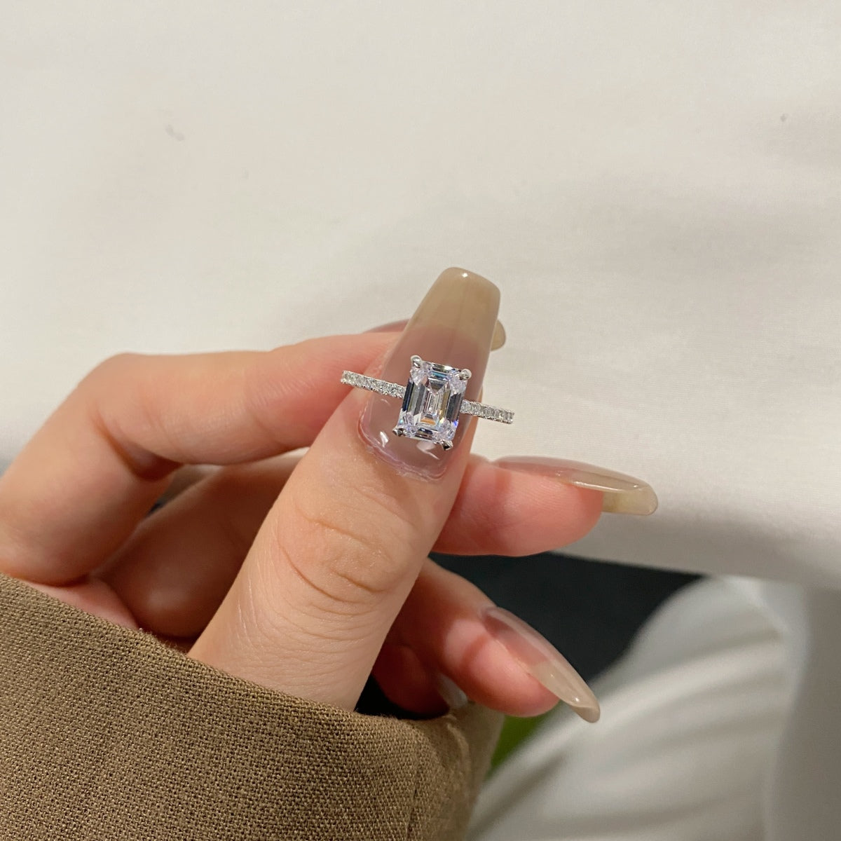 [Polaidi Jewelry]2.0 Carat Scintillating Ornate Radiant Cut Party Ring