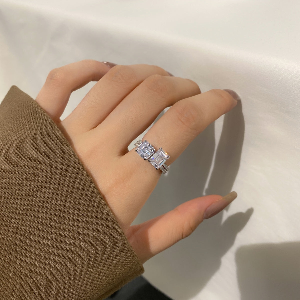 [Polaidi Jewelry]2.0 Carat Scintillating Ornate Radiant Cut Party Ring