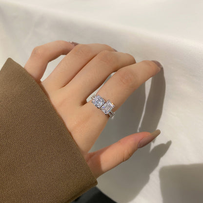 [Polaidi Jewelry]2.0 Carat Scintillating Ornate Radiant Cut Party Ring