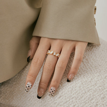 [Polaidi Jewelry]Delicate Multi Cut Ring