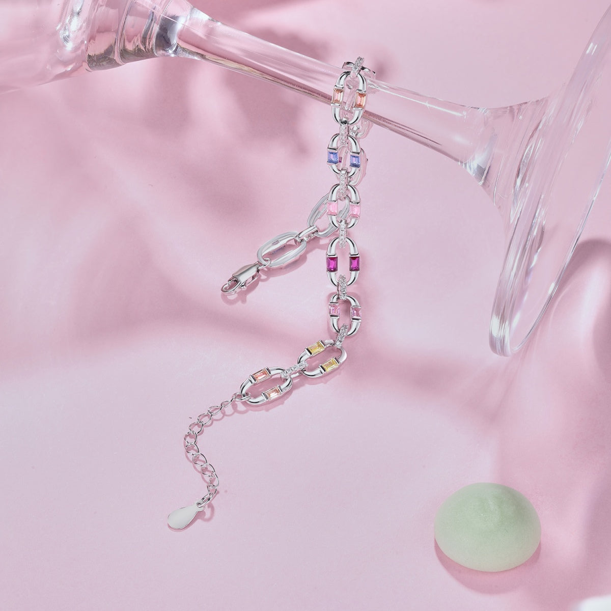 [Polaidi Jewelry]Dazzling Colorful Daily Bracelet
