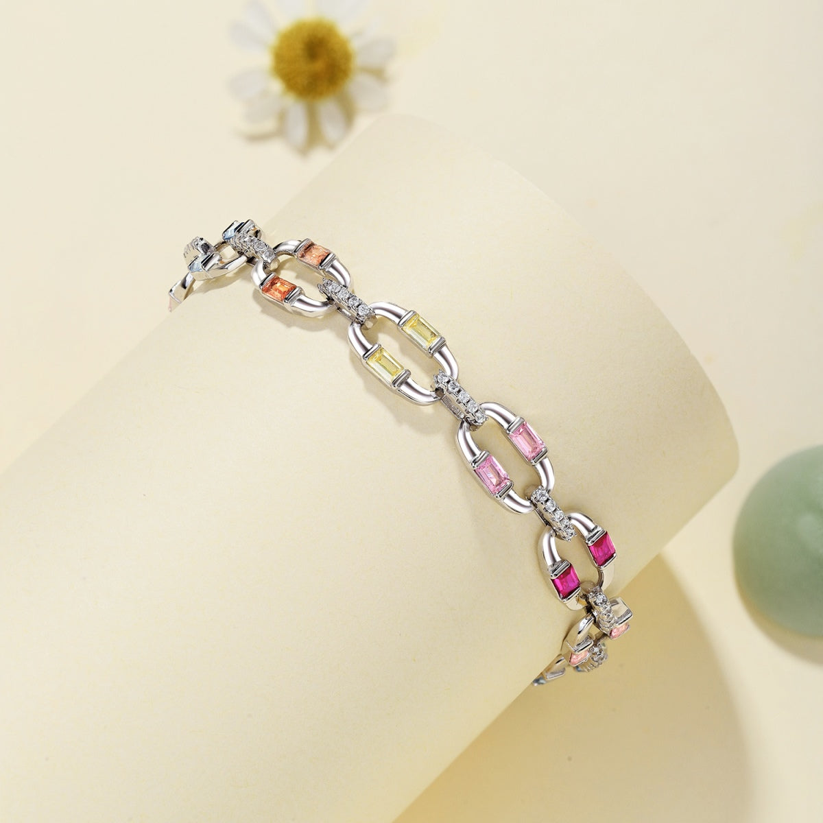 [Polaidi Jewelry]Dazzling Colorful Daily Bracelet