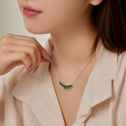 [Polaidi Jewelry]Dainty Colorful Heart Necklace