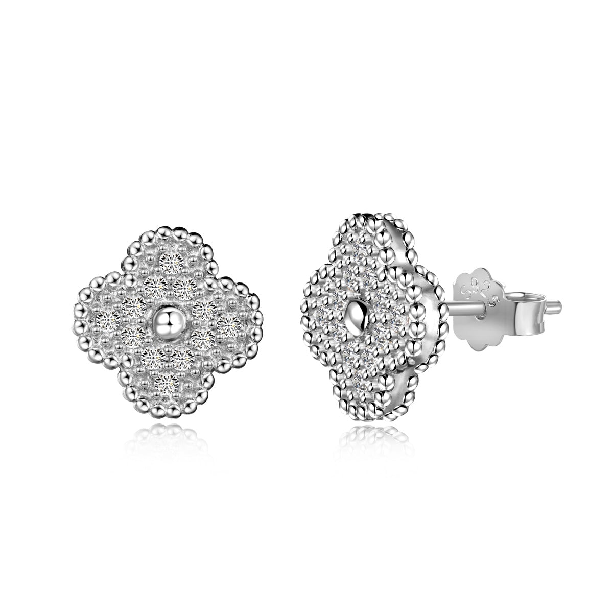 [Polaidi Jewelry]Four Leaf Clover Fashion Earrings
