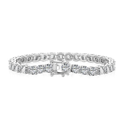 [Polaidi Jewelry]Ornate Sparkling Round Cut Wedding Bracelet