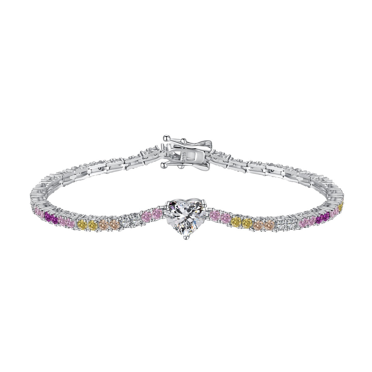 [Polaidi Jewelry]Delicate Romantic Heart Shape Lover Bracelet