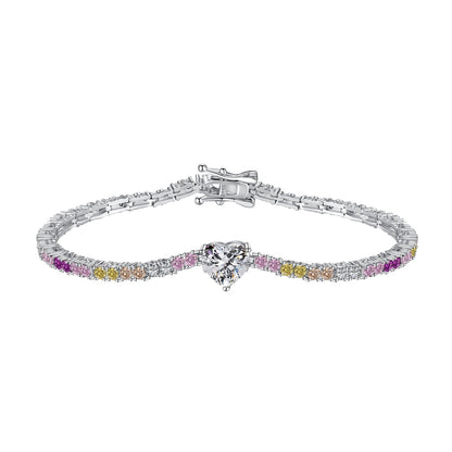 [Polaidi Jewelry]Delicate Romantic Heart Shape Lover Bracelet