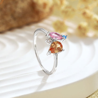 [Polaidi Jewelry]Radiant Colorful Multi Cut Daily Ring