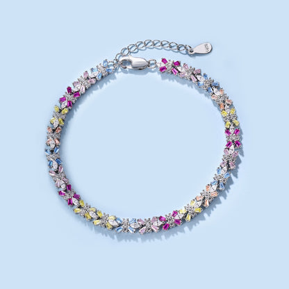 [Polaidi Jewelry]Radiant Colorful Emerald Cut Party Bracelet