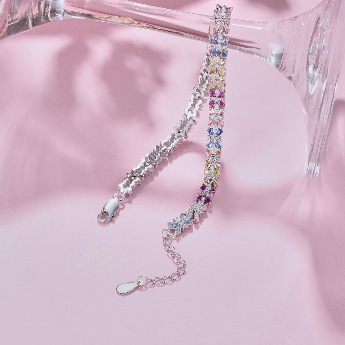 [Polaidi Jewelry]Radiant Colorful Emerald Cut Party Bracelet