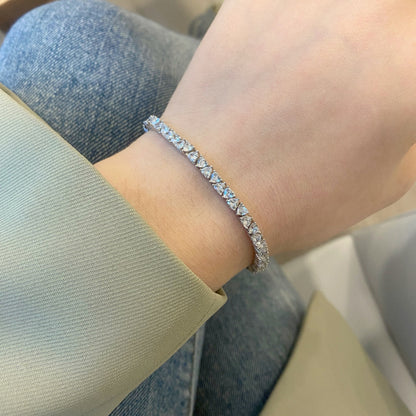 [Polaidi Jewelry]Dazzling Romantic Heart Shape Lover Bracelet
