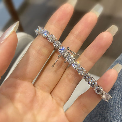 [Polaidi Jewelry]0.75 Carat Dazzling Round Cut Wedding Bracelet