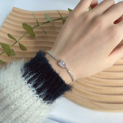 [Polaidi Jewelry]Dazzling Unique Multi Shape Lover Bracelet