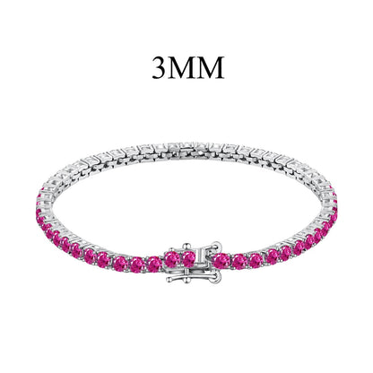 [Polaidi Jewelry]Radiant Colorful Round Cut Party Bracelet