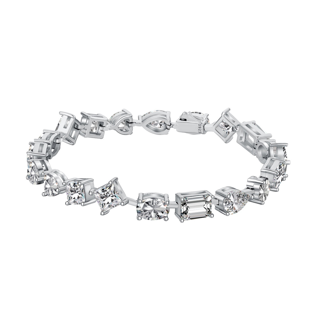 [Polaidi Jewelry]Unique Exquisite Multi Cut Daily Bracelet