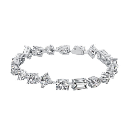 [Polaidi Jewelry]Unique Exquisite Multi Cut Daily Bracelet
