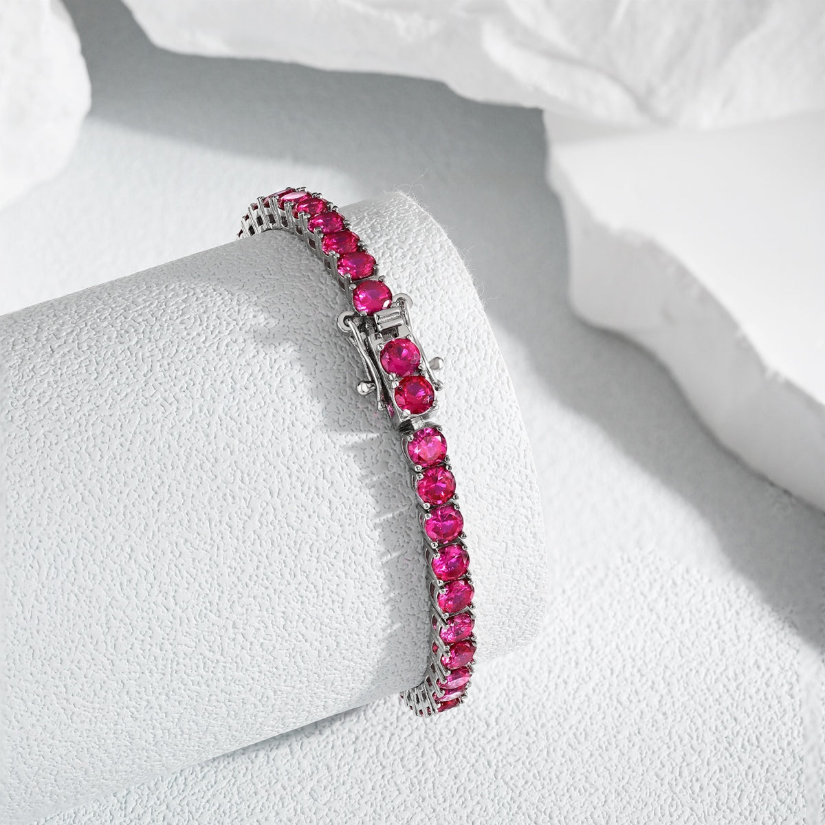 [Polaidi Jewelry]Radiant Colorful Round Cut Party Bracelet