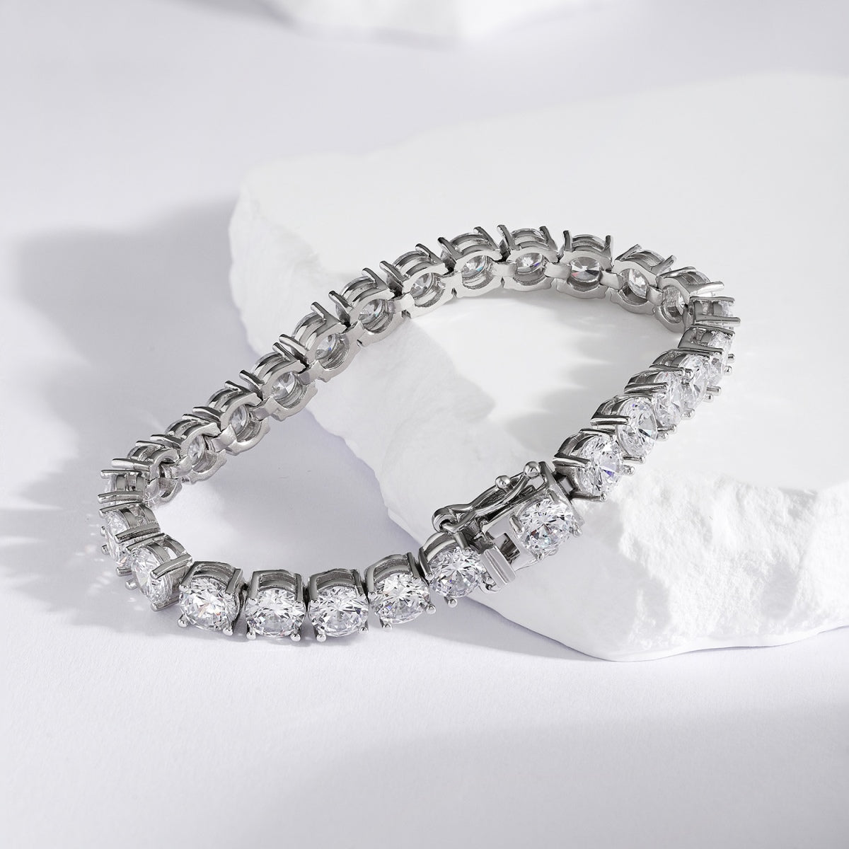 [Polaidi Jewelry]0.75 Carat Dazzling Round Cut Wedding Bracelet