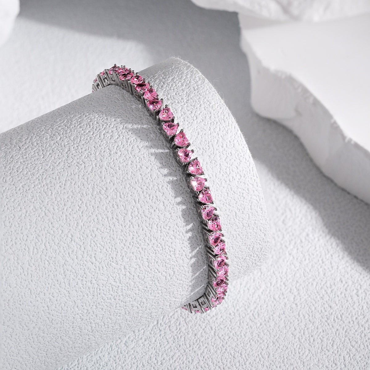 [Polaidi Jewelry]Dazzling Romantic Heart Shape Lover Bracelet