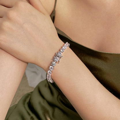 [Polaidi Jewelry]0.75 Carat Dazzling Round Cut Wedding Bracelet